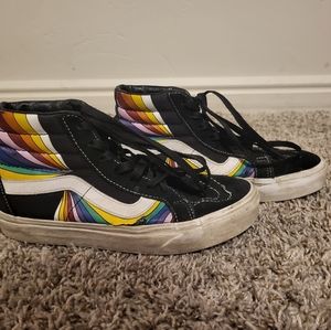 Rainbow High Top Vans